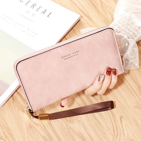 DOMPET PANJANG WANITA PINK KULIT WA050P3 CESSY ORIGINAL IMPORT KOREA MURAH