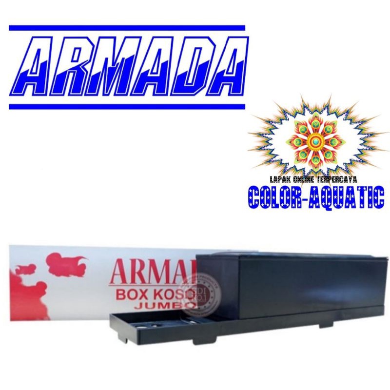 box filter ukuran  jumbo kotak filter atas aquarium bok jumbo armada
