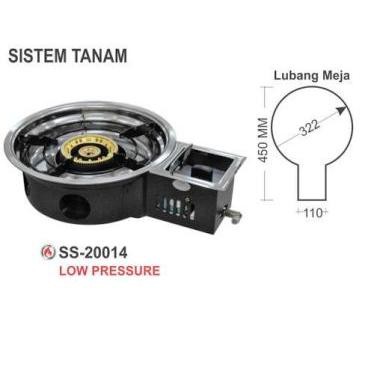 Getra Gas Shabu/Suki Stove Sistem Tanam SS-20014