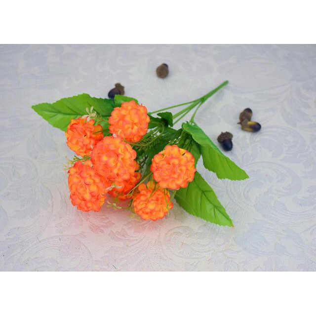 COD BUNGA DANDELION BUNGA TANGKAI PLASTIK BUNGA ARTIFISIAL BUNGA PAJANGAN BUNGA HIASAN BT9015-ORANGE