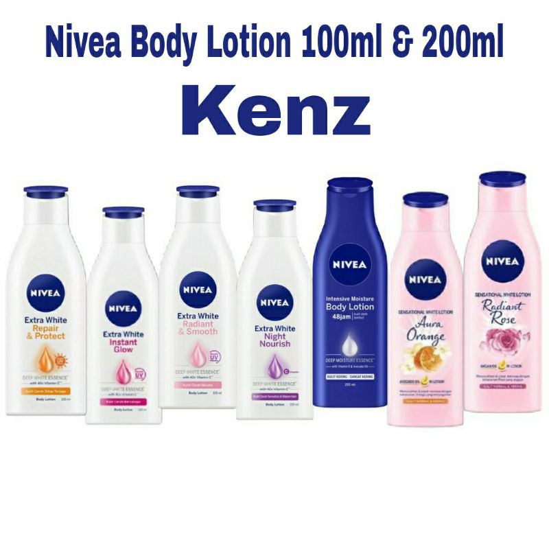 Nivea Body Lotion Extra | White Sensational Daily Protection | 100 / 200ml