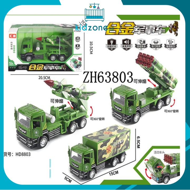 MAINAN MOBIL RUDAL ROCKET MILITER LAMPU LED &amp; MUSIK