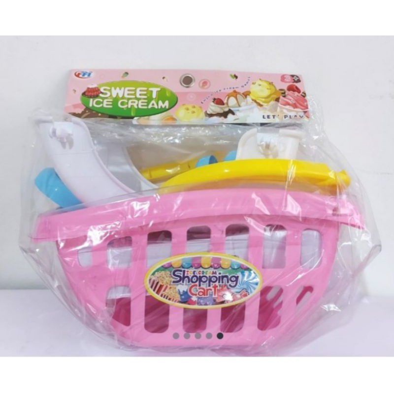 FB 819 - Mainan Trolly Troli Kuda Poni Ice Cream Shopping Cart FB819