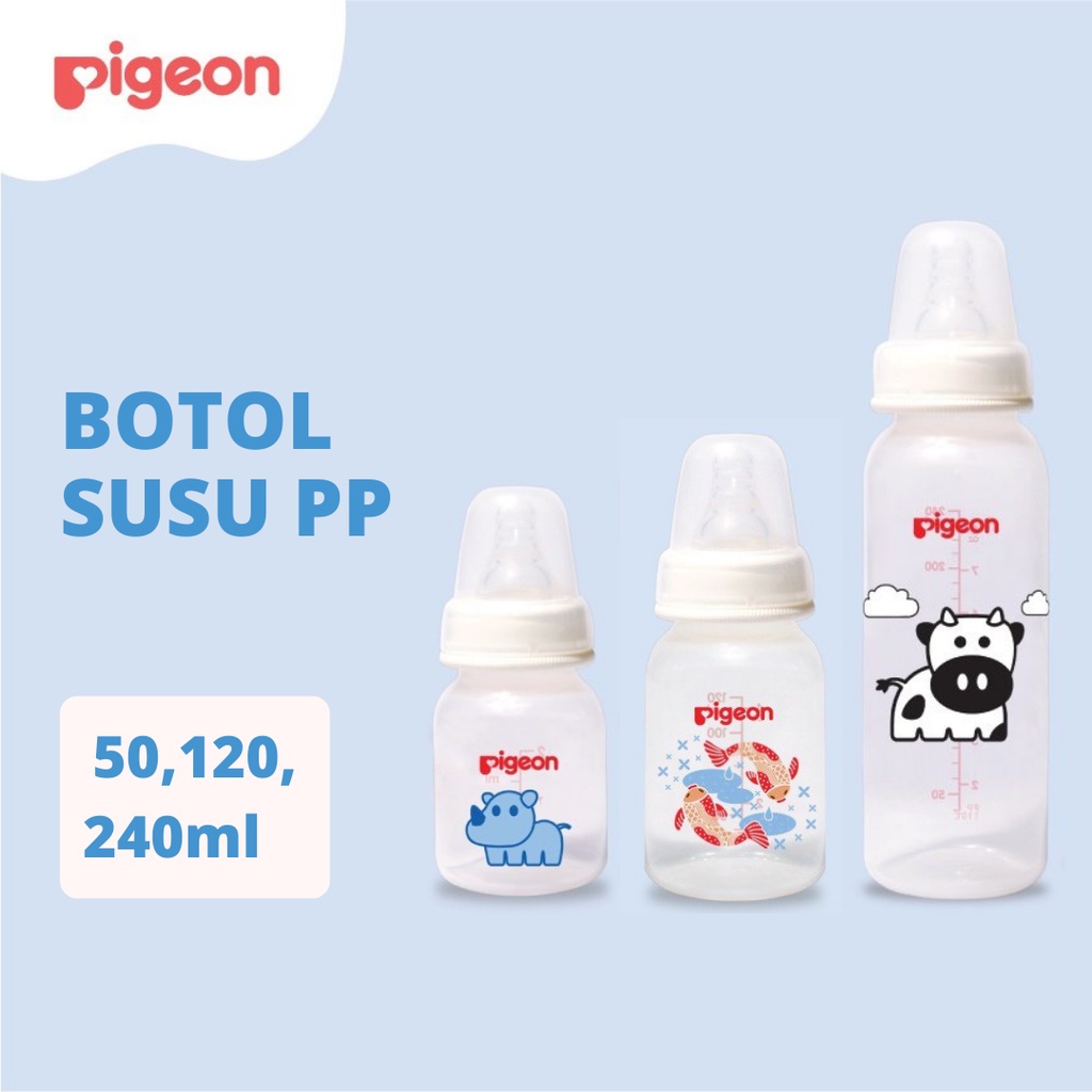 Pigeon Botol Susu Bayi Pigeon Bottle Standard BPA FREE Peristaltic Dot 50ml / 120ml / 240ml