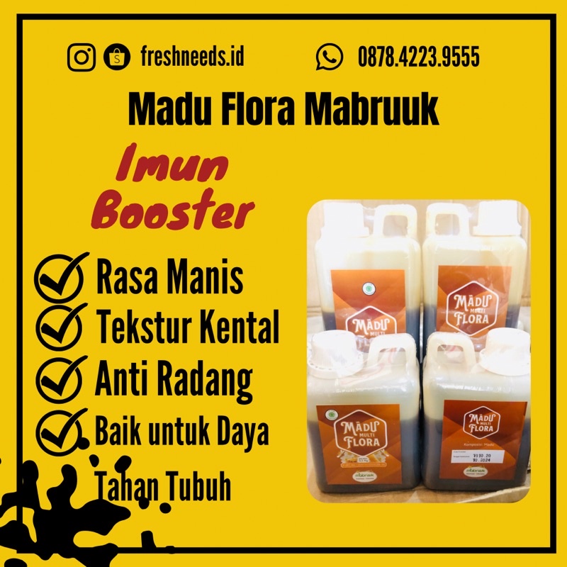 

Madu Flora Mabruuk 1 Kg dan 500gr Balikpapan