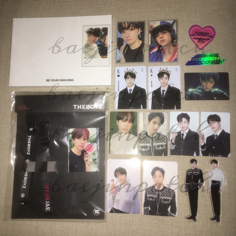 [Read desc] The Boyz Official MD BYOK Be Your Own King Keyring Bracelet PC Photocard Selfiebook Selb