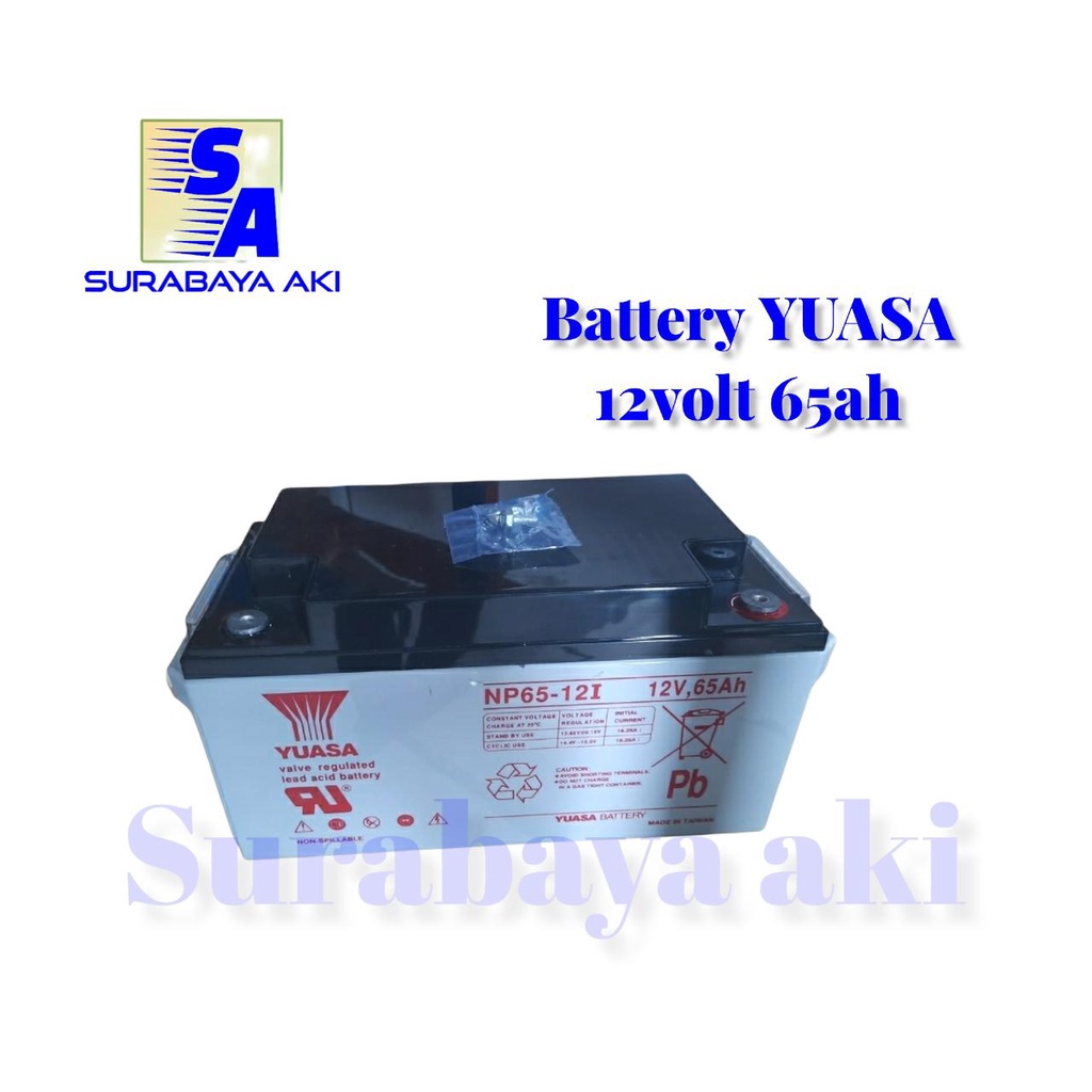 Aki Kering Yuasa NP65-12 Baterai Yuasa 12v 65ah Yuasa VRLA 12 v 65 ah