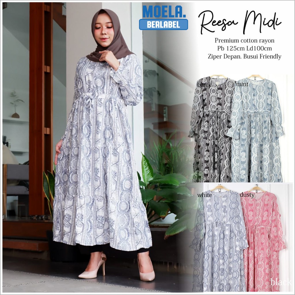 REESA MIDI DRESS/DRESS ORI MOELA