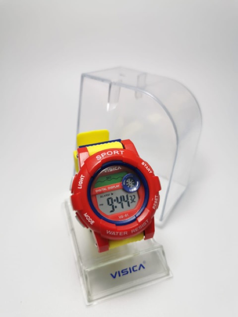 Jam tangan visica wanita tali rubber anti air fashion digital jam