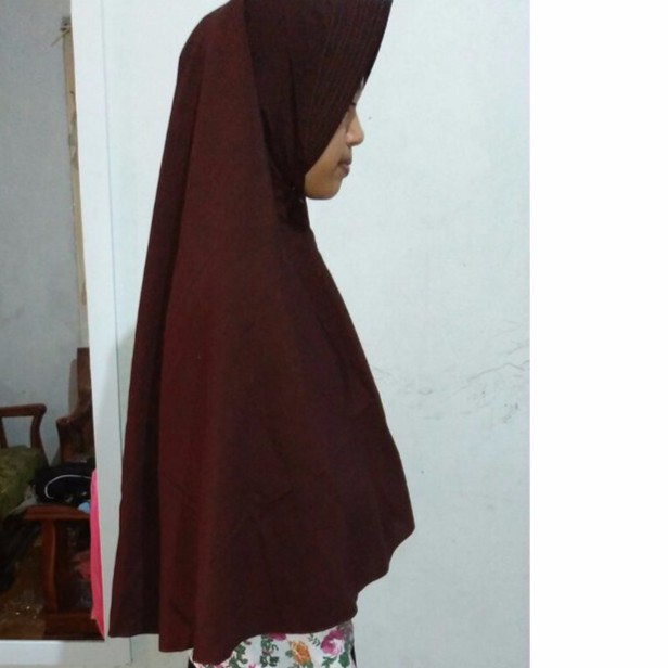 Bergo antem anti tembem wolfis  jilbab khimar woolpeach hijab instan WOLFIS SUPER muttaqien