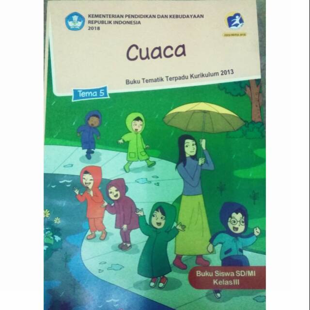 Buku Tematik Kelas 3 Sd Tema 5 Cuaca Revisi 2018 Shopee Indonesia