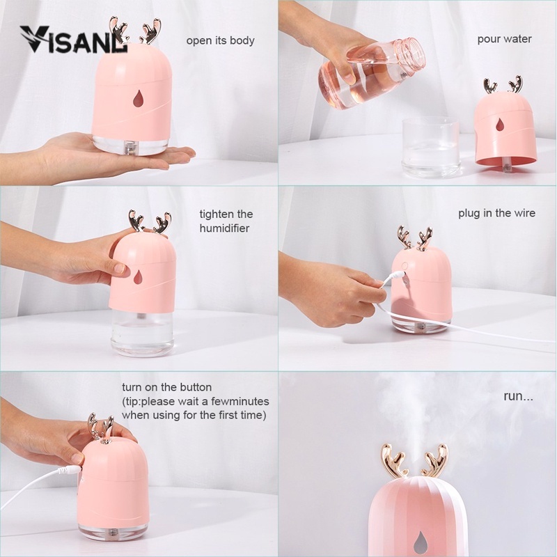 Imut Humidifier Aromatherapy Ultrasonic Pewangi Ruangan Air Diffuser Aroma Terapi Purifier