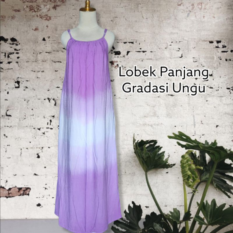 DRESS LOBEK PANJANG WANITA KATUN