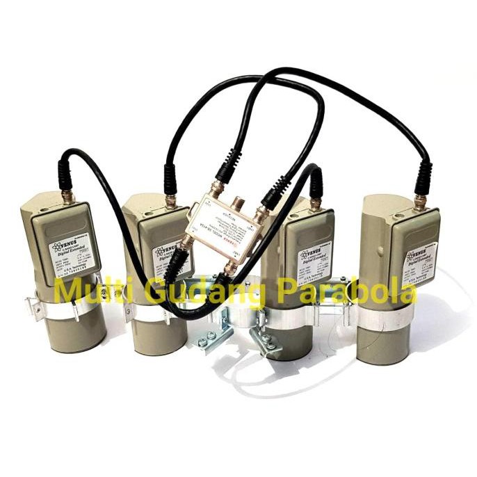 LNB VENUS C BAND 780 PLUS 5 4 LNB 1 RECEIVER SUPPORT TELKOM 3S