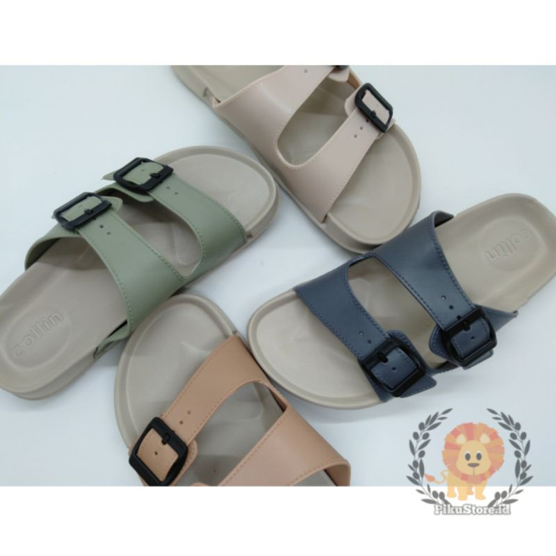 [PIKU] Sandal Slop Wanita Casual Merk Collin Sandal Slip-on