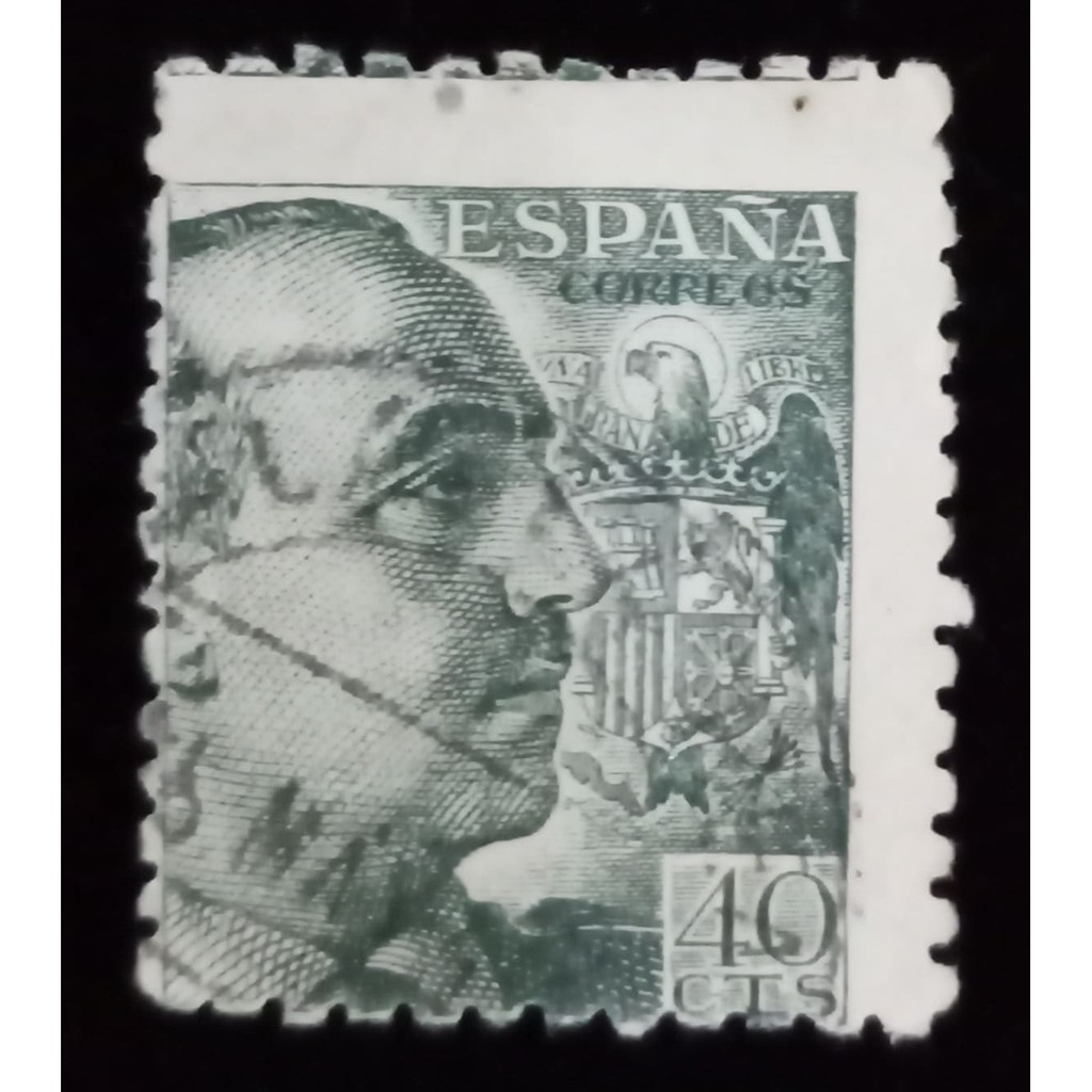 Perangko Espana/ Spain/ Spanyol 40 Cts Miscut/ Cetak Geser