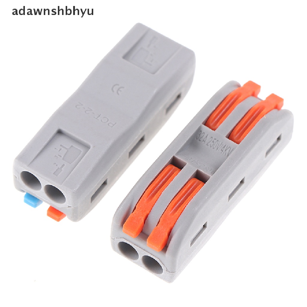 Konektor Kawat adawnshbhyu 5PCS PCT-222 Terminal Block Conductor SPL-2/3Termina Push-In