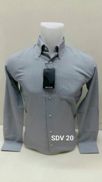 KEMEJA PRIA PANJANG KATUN STREMIN STRIMY SALUR HEM PRIA POLOS GARIS HALUS PANJANG S M L XL XXL XXXL