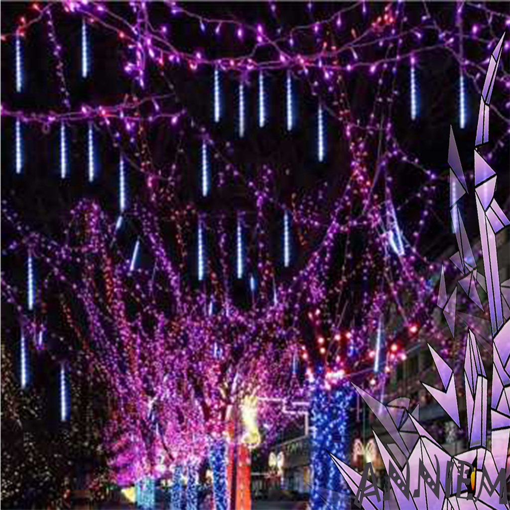 Lampu Hias Gantung Model Meteor Rain Cahaya Putih Otdoor Taman Kamar Teras  Tahan air Unik Elegan Wa