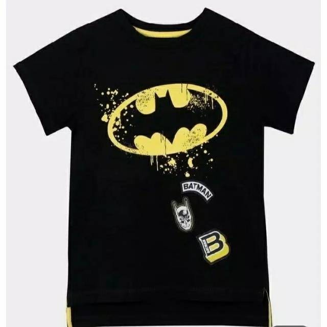  Kaos Anak Batman Hitam  04 Kaos  Anak  Laki Laki Shopee 