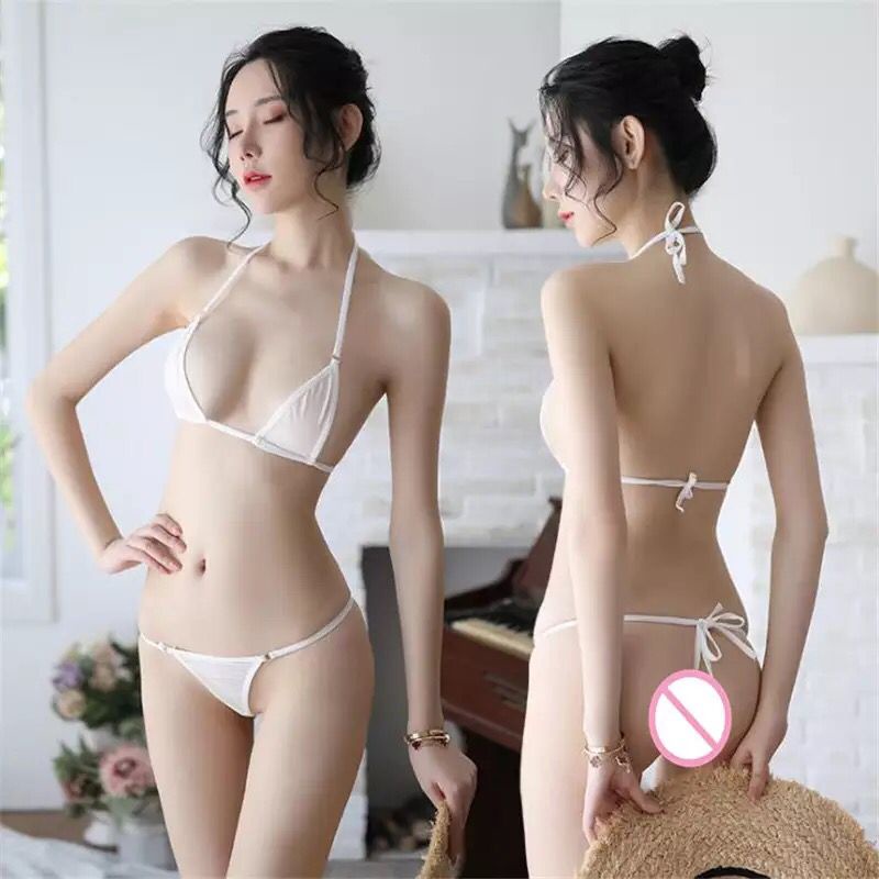 Ɛѵҽ Lingerie Erotis Seksi G-String Mikro Seksi Baju Renang Wanita Perspektif Thong 1254