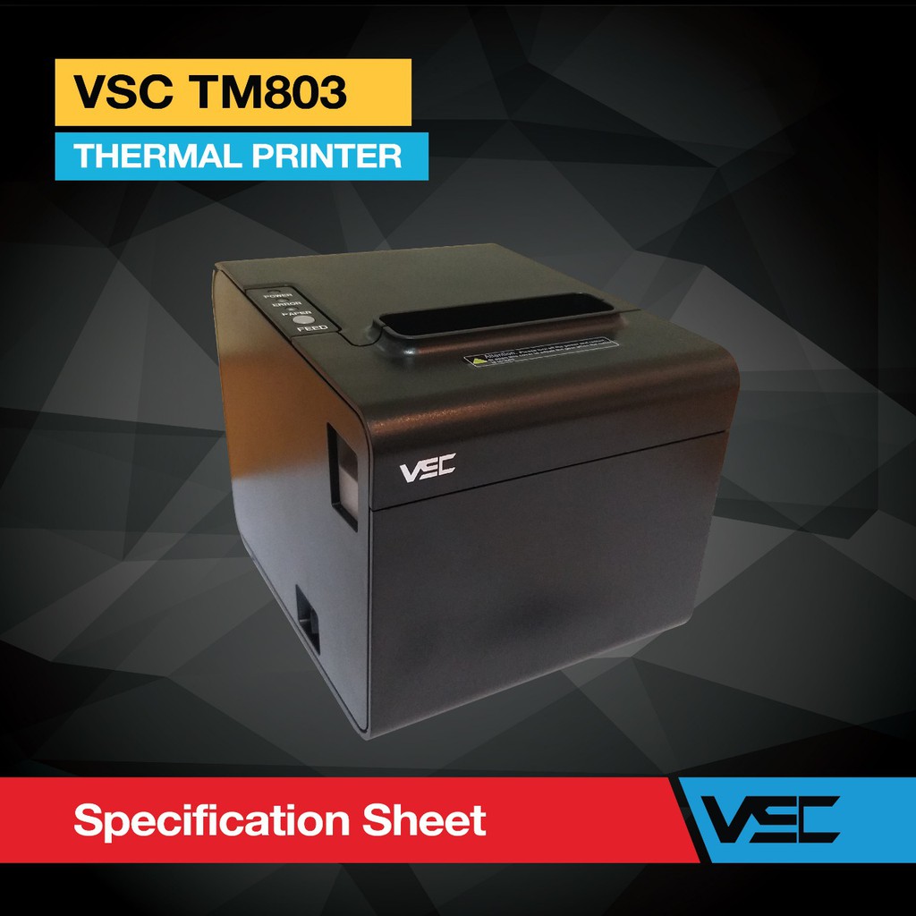 PRINTER KASIR THERMAL 80MM VSC TM-803 HIGH SPEED (USB+SERIAL+LAN)