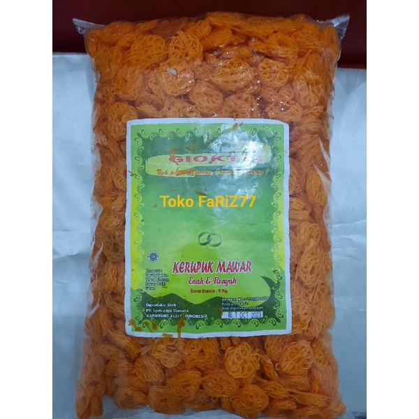 

KERUPUK MAWAR ORANGE MENTAH KEMASAN 250 Gram