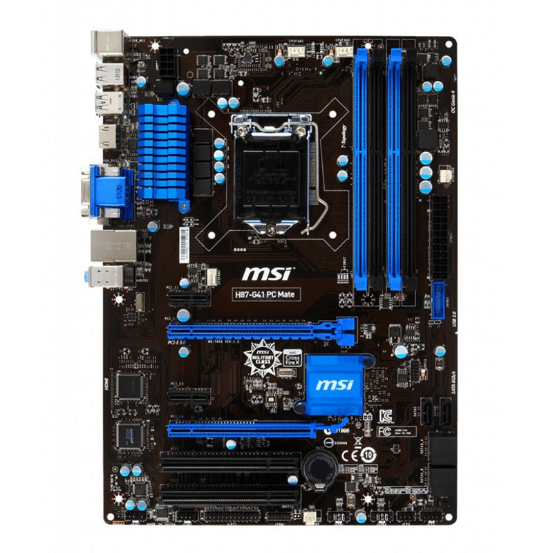PREORDER MSI H87-G41 PC Mame LGA 1150 Intel H87 Desktop PC Motherboard DDR3 32GB PCI-E 3.0 USB3.0 SA