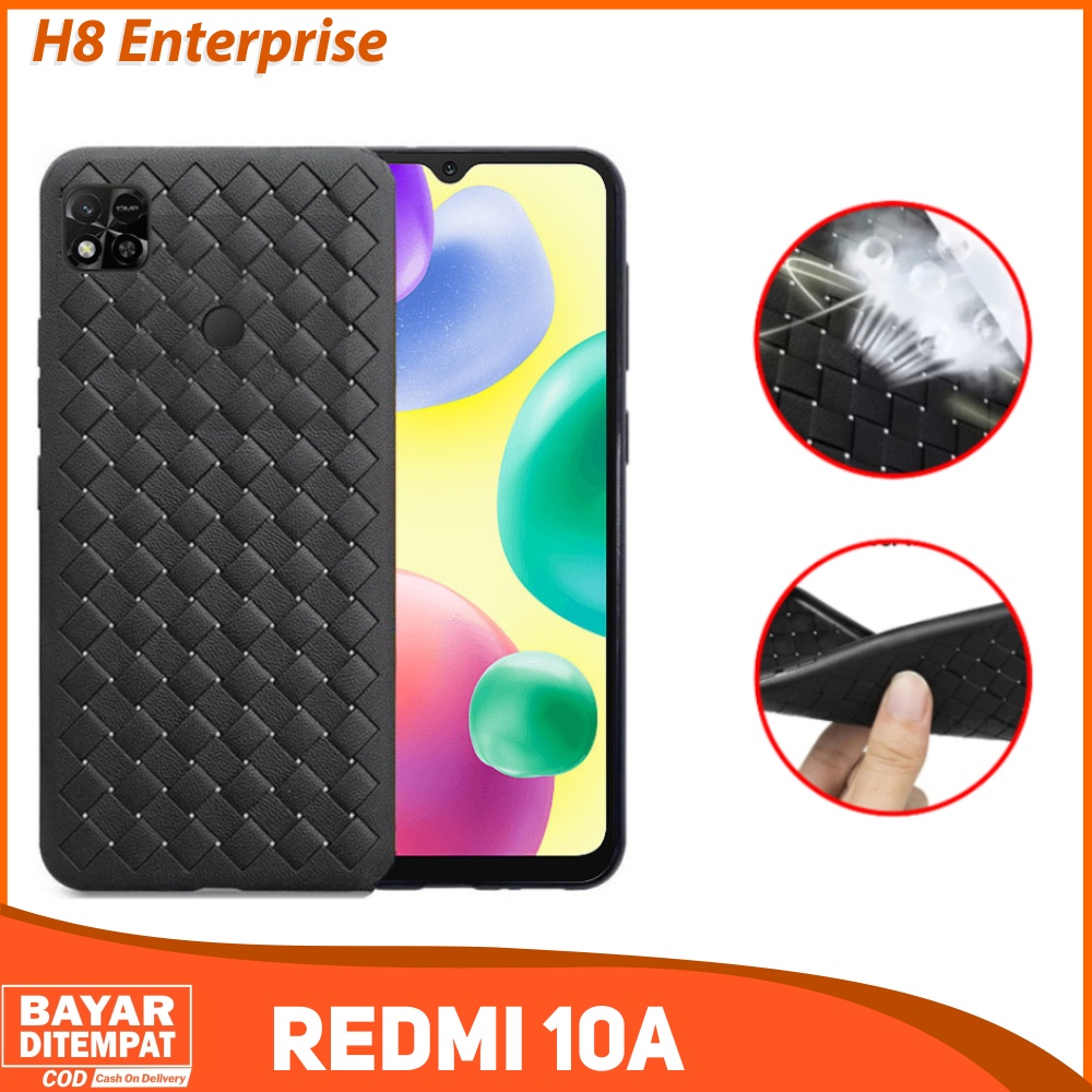 Soft Case Xiaomi Redmi 10A Casing Cover HP Original Premium Woven Silicone