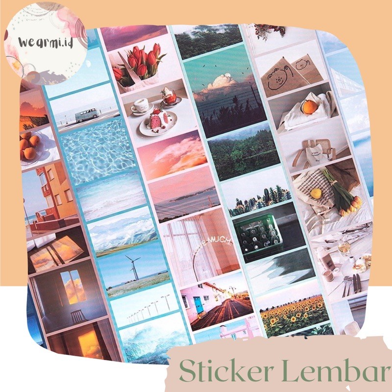 

1 lembar Panjang Sticker Washi Gambar Pemandangan Alam Scrapbook Bujo Jurnal Stiker