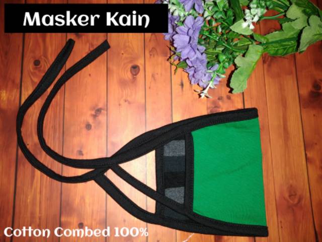 MASKER KAIN COTTON COMBED 30S EARLOOP &amp; HEADLOOP&amp;MASKER KATUN