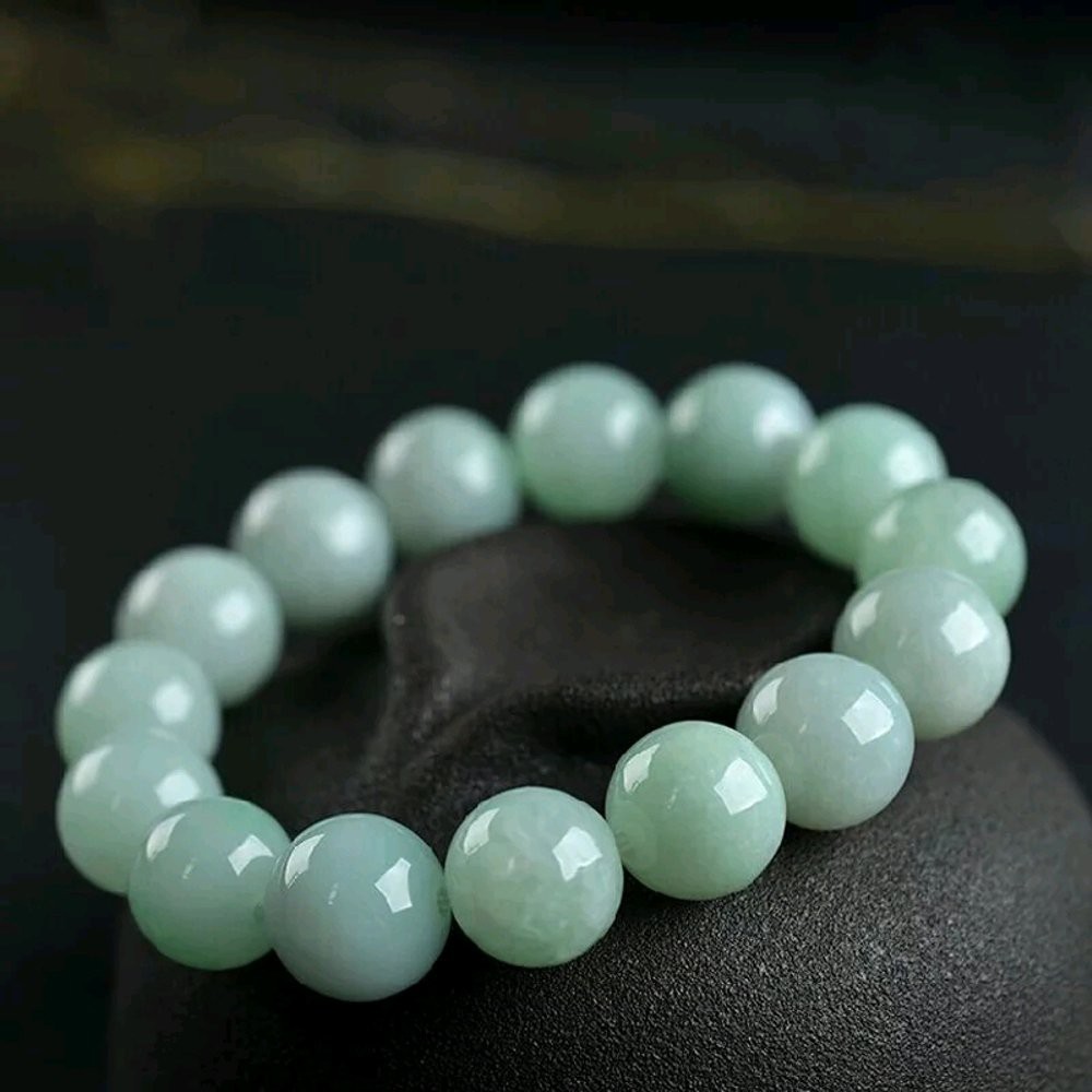 GELANG NATURAL GREEN JADEITE JADE GIOK BURMA TYPE A