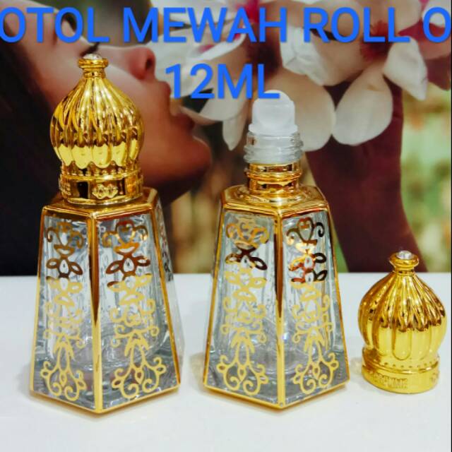 BOTOL ANTIK MEWAH ROLL ON 12 ML