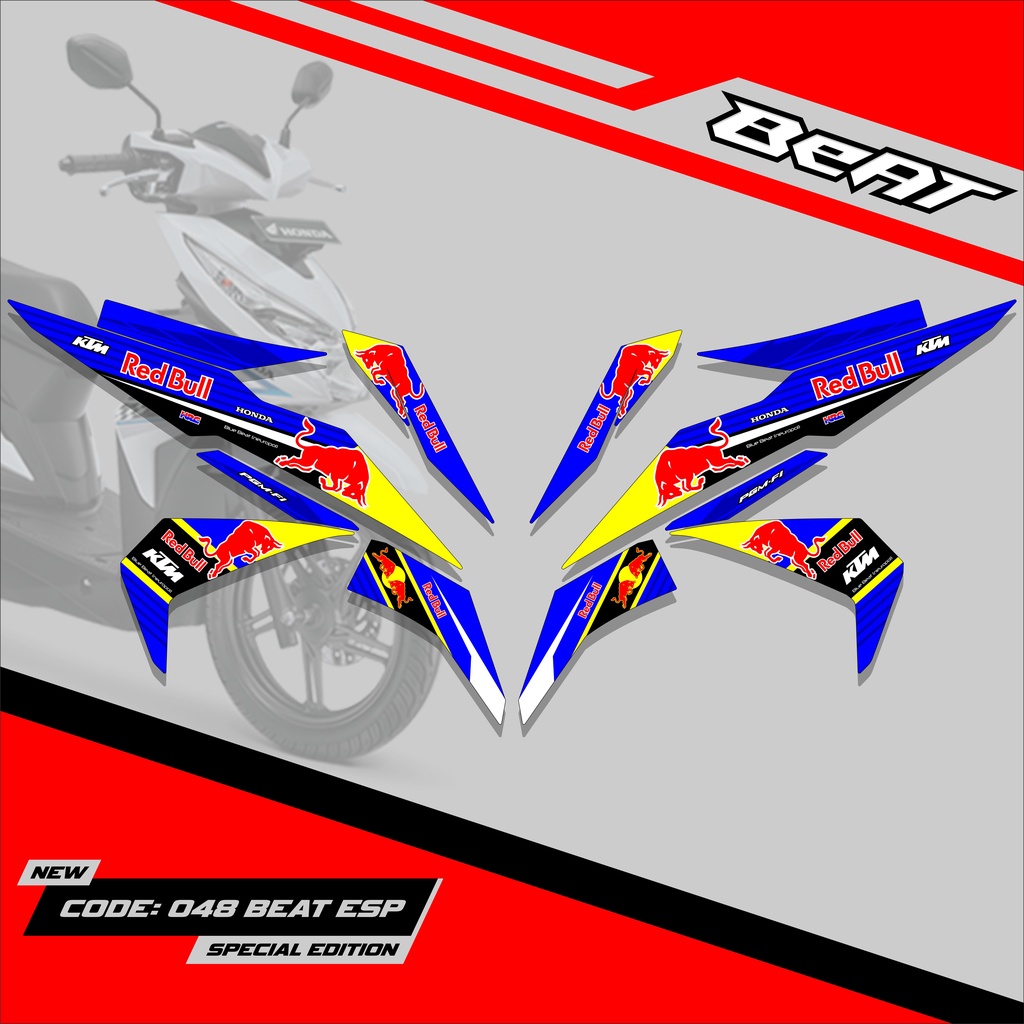 Striping Beat eSP / Beat Street 2016 - 2019 Livery Red Bull Code: DS-48