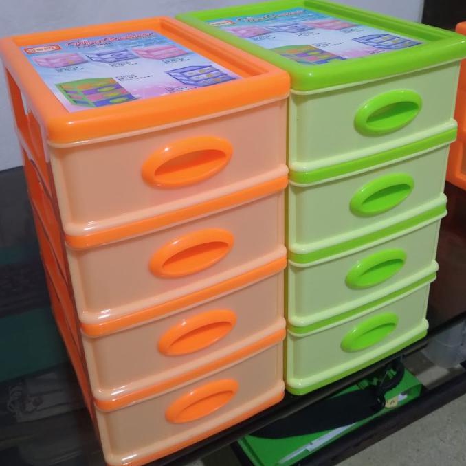 

Best Produk] Laci Mini Shinpo Mini Container Susun 4 19X13X24 Serba Guna