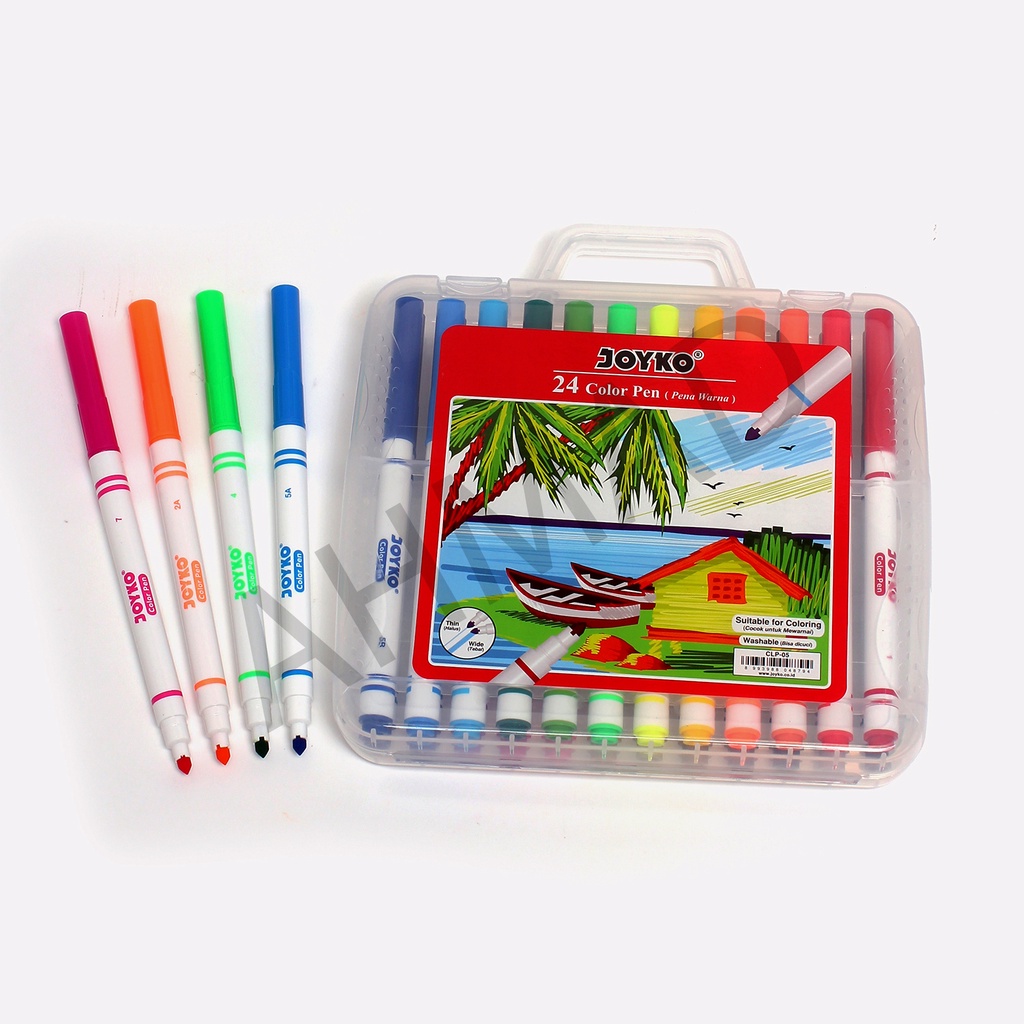 

Joyko Color Pen Pulpen Pena Warna Joyko CLP-05 24 Warna Colors [ SET ]