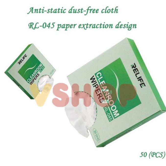 [Ready] Kain Pembersih Debu Komponen Antistatik Cleanroom Wipers Relife Rl-045 [D51B20G]