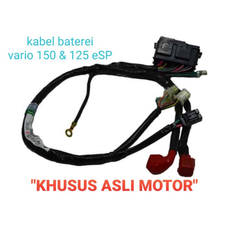 AHM KABEL BATEREI, SUB HARNESS BATTERY, KABEL AKI, ORIGINAL, VARIO 150 & 125 eSP, spare part motor h