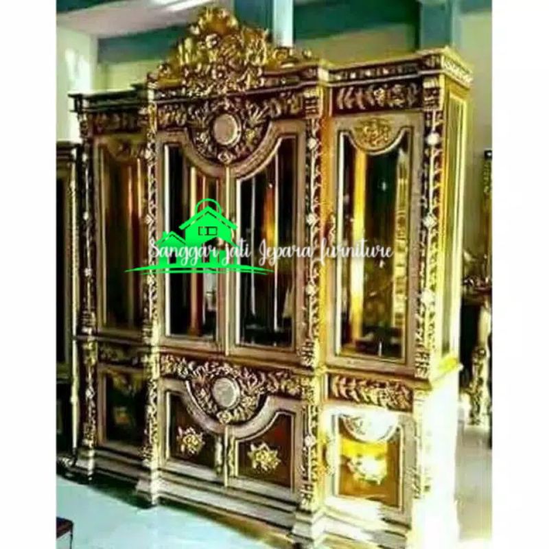 lemari hias ukir rahwana meubel jepara