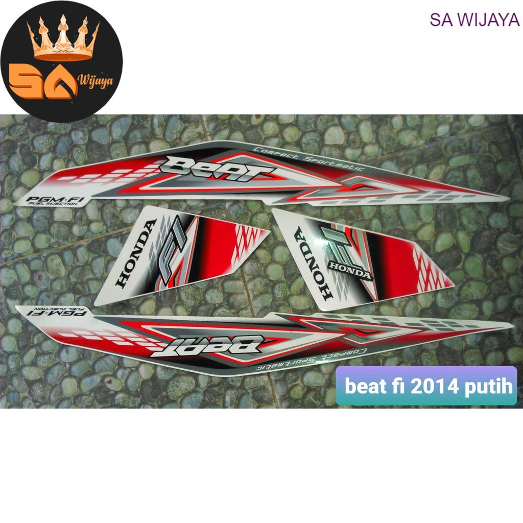 STRIPING STIKER MOTOR BEAT FI 2014
