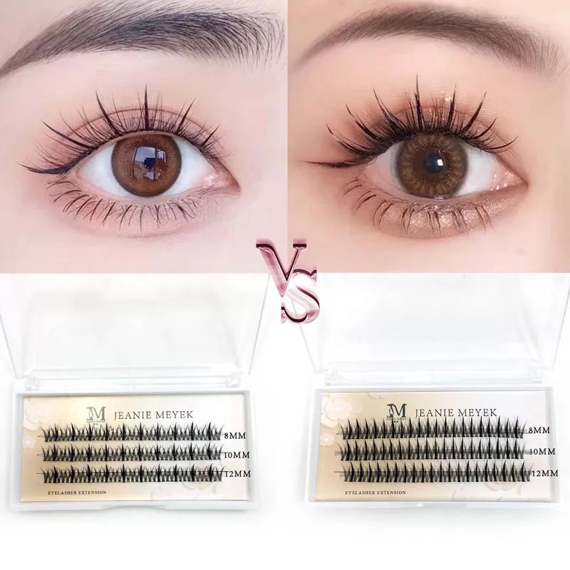 FAIRY THICK Volume Individual Eyelashes Cils Natural Fairy Fish Soft Grafting Lashes Cluster False Eyelash Makeup Tools