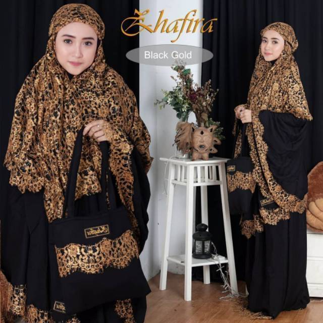 Mukena Brukat Zhafira ORIGINAL Size Jumbo Dewasa Mukena Brokat Mewah / Iklanku