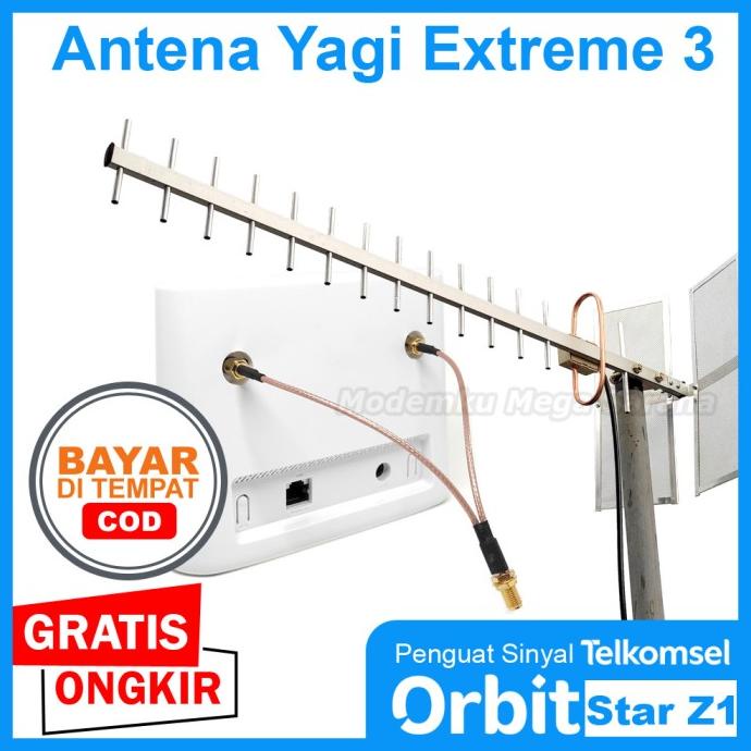 populer] Antena Penguat Sinyal Orbit Star Z1 Modem Router Yagi Extreme 3