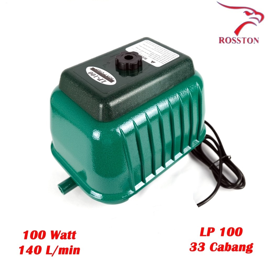 Aerator Air Pump Blower YAMANO LP 100 LP100 100 Watt Gelembung Udara Kolam Ikan Biofloc Low Noise