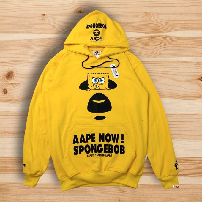 aape spongebob hoodie