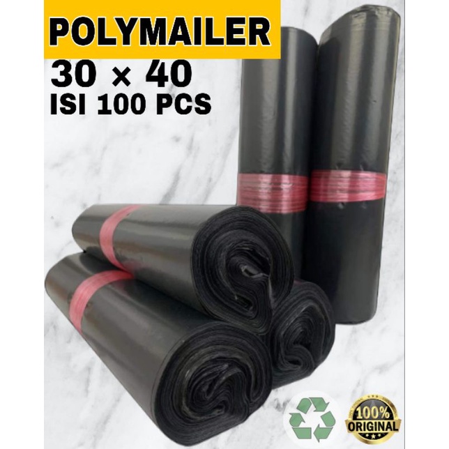 

PLASTIK POLYMAILER 30 × 40 ISI 100pcs / PLASTIK AMPLOP UNTUK ONLINESHOP / OLSHOP / PLASTICK POLYMAILER 30X40
