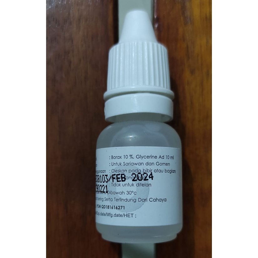 Gom 10 ML / Obat Tetes Sariawan / Jamur di Kaki