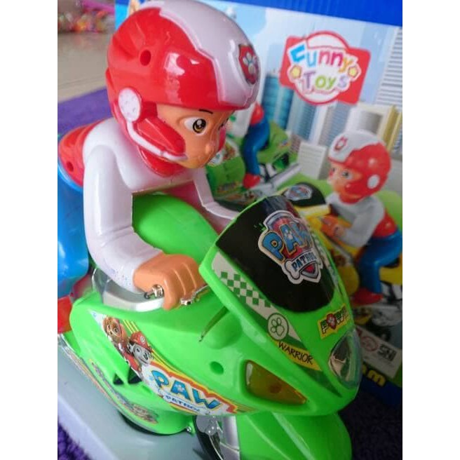 PAW PATROL MOTORCYCLE  BUMP & GO WITH LIGHT AND SOUND - KADO ULTAH -