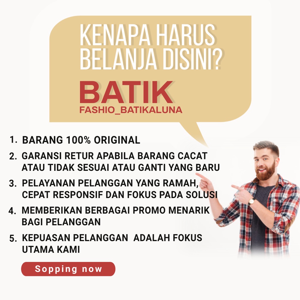 Baju Batik Pria Premium Lengan Panjang Modern Full Furing Slimfit Batik Solo Katun Prima Hem Batik Aluna Reguler atasan slim fit modern jumbo cowok bahan katun terbaru mewah dewasa mens dewasa jumbo kekinian Pria Lengan Panjang PL 109