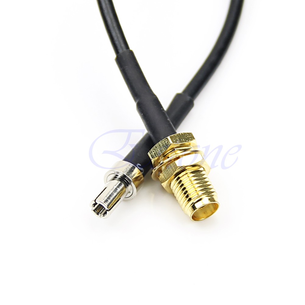 btsg 1PC TS9 Straight To RP-SMA Female Pigtail Connector Adapter Cable New